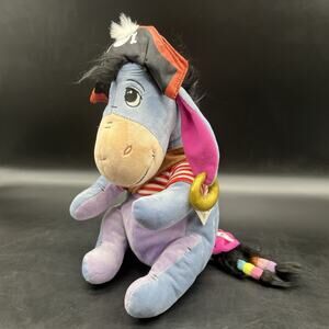 Eeyore Pirate Jack Sparrow Hat Dagger 13" Plush Toy Disney Store Costume NWT